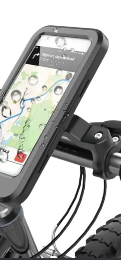 Cellphone holder for bicycles, waterproof,  360-degree rotation