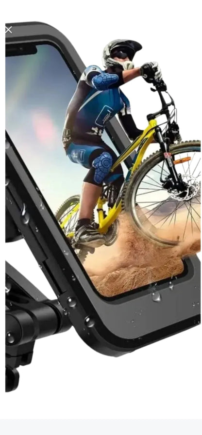 Cellphone holder for bicycles, waterproof,  360-degree rotation