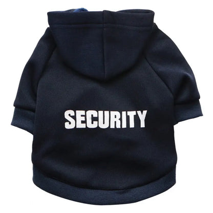 Security Cat Clothes Pet Cat Coats Jacket Hoodies For Cats Outfit Warm Pet Clothing Rabbit Animals Pet Costume For Small Dogs