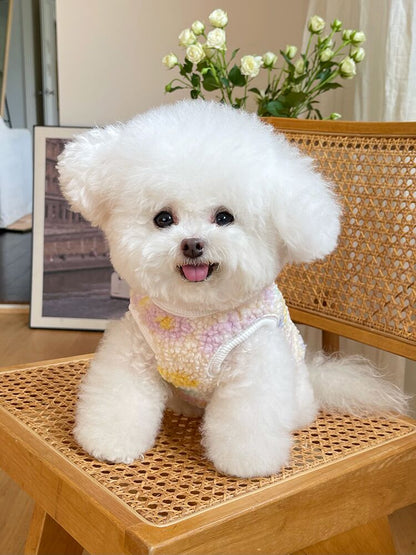 Pet Clothes Fall and Winter New Arrival Double-Sided Stuffed Thickening Vest Outwear Teddy Bichon Dog Cat Vest Cardigan