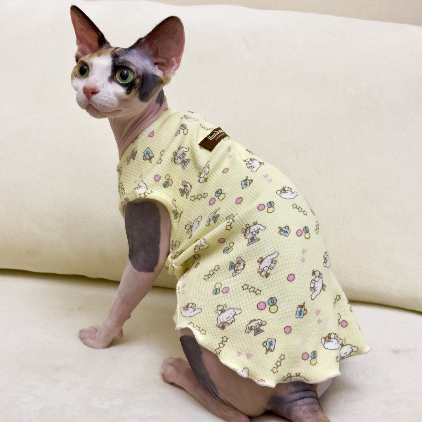 Hairless Cat Sphinx Short-Leg Vest