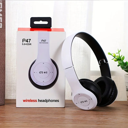 Bluetooth 5.0 Wireless Headphone Foldable HIFI Stereo Bass Earphone Kid Girl Helmet Gift With Mic USB Adaptor For iPhone TV Game