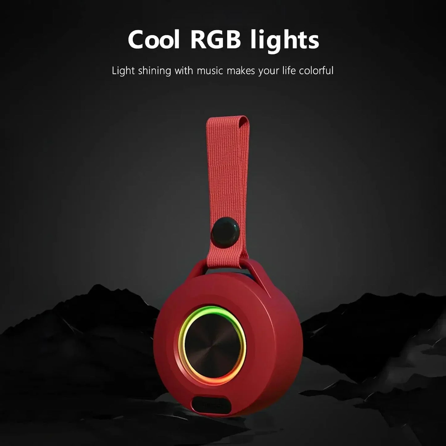 Wireless RGB Speaker Mini Bluetooth-compatible Waterproof Loudspeaker High Definition Hands Free Call Wireless Silicone Speake