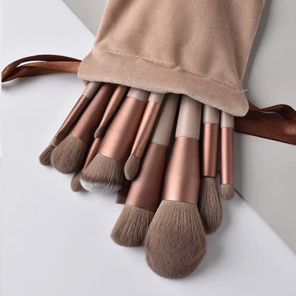 13 PCS Makeup Brushes Set Cosmetics tools instruments Eyeshadow Make-up for women Complete makeup kit Professional blush Beauty