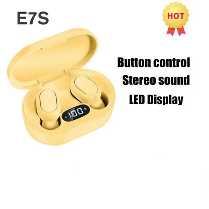 E7S TWS Wireless Headphones Bluetooth Earphone Control Sport Headset Waterproof Microphone Music Earphone Work On All Smartphone