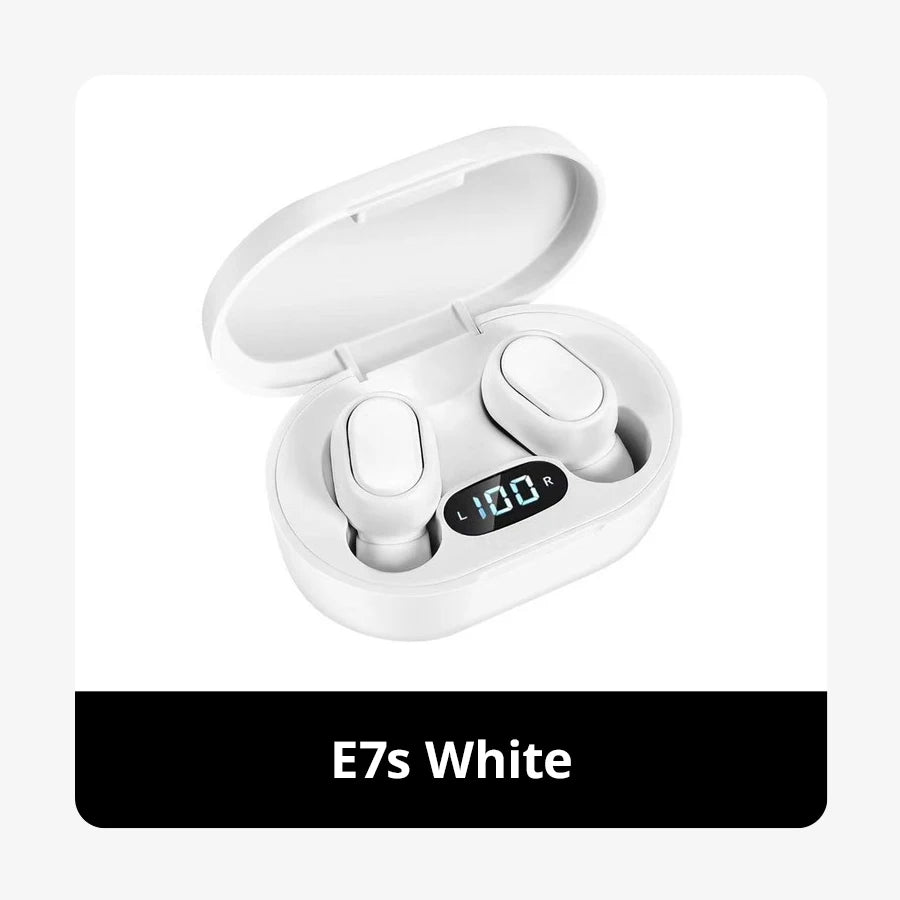 E7s TWS Bluetooth Headset Wireless Headset in Ear Stereo Noise Reduction Sports Headset with Microphone Headset