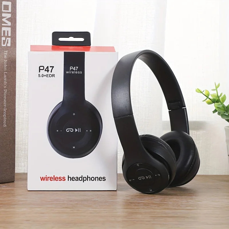 Bluetooth 5.0 Wireless Headphone Foldable HIFI Stereo Bass Earphone Kid Girl Helmet Gift With Mic USB Adaptor For iPhone TV Game