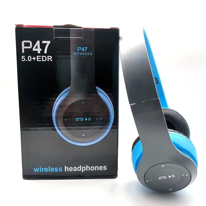 Bluetooth 5.0 Wireless Headphone Foldable HIFI Stereo Bass Earphone Kid Girl Helmet Gift With Mic USB Adaptor For iPhone TV Game