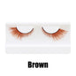 Colorful Fake eyelashes Halloween Makeup Products Blue Red Pink False Eyelashes Extension Colored Lashes make up Cosplay