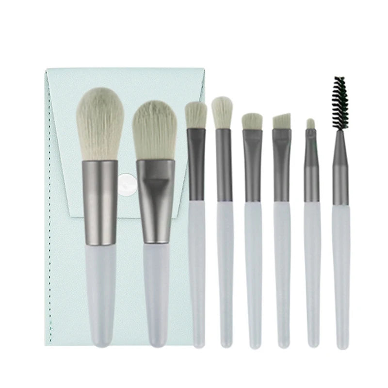 8Pcs Portable Makeup Brushes Set Women Cosmetic Eye Shadow Blush Powder Shadow Foundation Blush Blending Concealer Make Up Tools