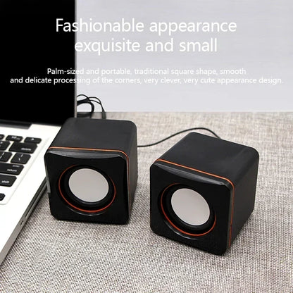 USB Wired Subwoofer Bass Computer Speaker HiFi Stereo Sound for PC Laptop Phone Tablet MP3 Music Player Desktop for Computers