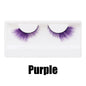 Colorful Fake eyelashes Halloween Makeup Products Blue Red Pink False Eyelashes Extension Colored Lashes make up Cosplay