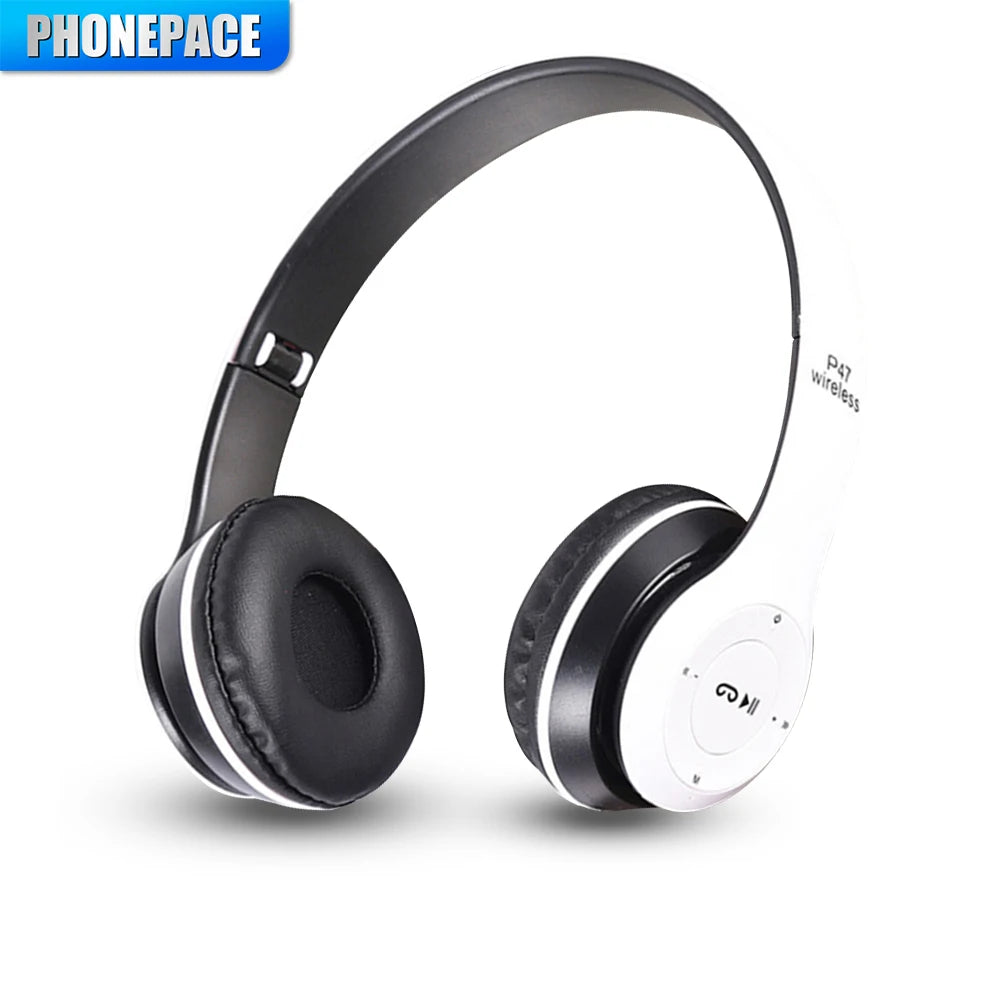 P47 Wireless bluetooth headphone With Mic Noise Cancelling Headsets Stereo Sound Earphones Sports Gaming Headphones Supports PC