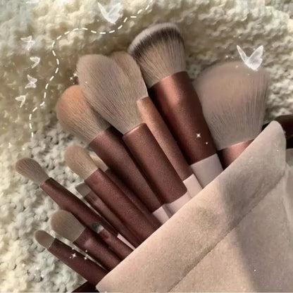 13 PCS Makeup Brushes Set Cosmetics tools instruments Eyeshadow Make-up for women Complete makeup kit Professional blush Beauty