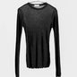 High Quality Plain T Shirt Women Cotton Elastic Basic T-shirts Female Casual Tops Long Sleeve Sexy Thin T-shirt see through