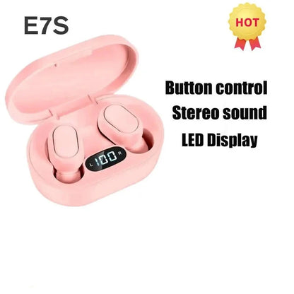 E7S TWS Wireless Headphones Bluetooth Earphone Control Sport Headset Waterproof Microphone Music Earphone Work On All Smartphone