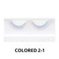 Colorful Fake eyelashes Halloween Makeup Products Blue Red Pink False Eyelashes Extension Colored Lashes make up Cosplay