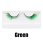 Colorful Fake eyelashes Halloween Makeup Products Blue Red Pink False Eyelashes Extension Colored Lashes make up Cosplay