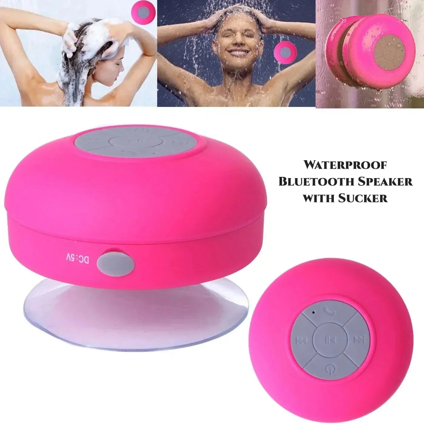 Mini Portable Bluetooth Speaker Wireless Waterproof Shower Bathroom for Phone Soundbar Hand Free Car Loudspeaker for Childs Gift