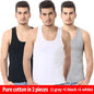 3/1 piece men's pure cotton vest fitness training jacket Four seasons solid color tight sleeveless T-shirt teenagers casual Joke